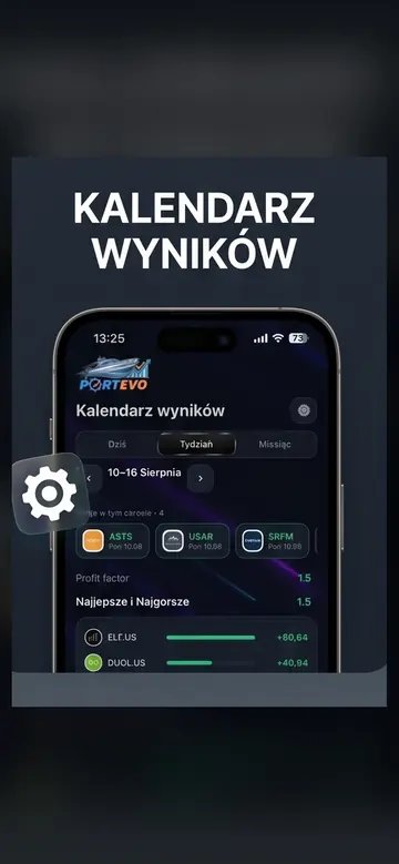 Kalendarz wyników spółek w aplikacji Portevo